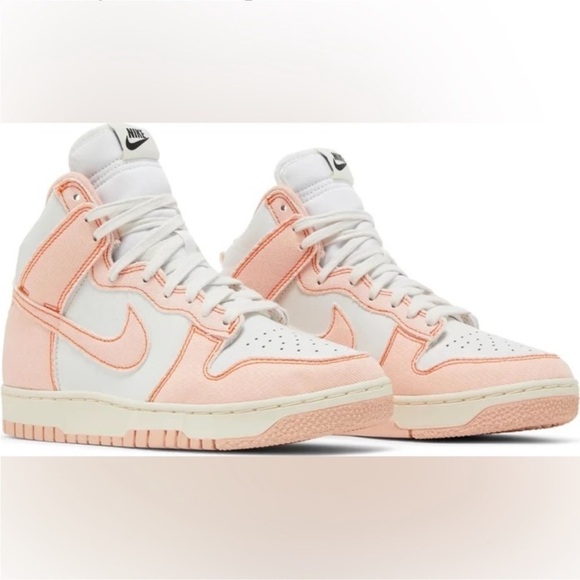 NIKE Women's Dunk High 1985 Hi Top Sneakers Arctic Orange White Basketball Shoes - Picture 14 of 14